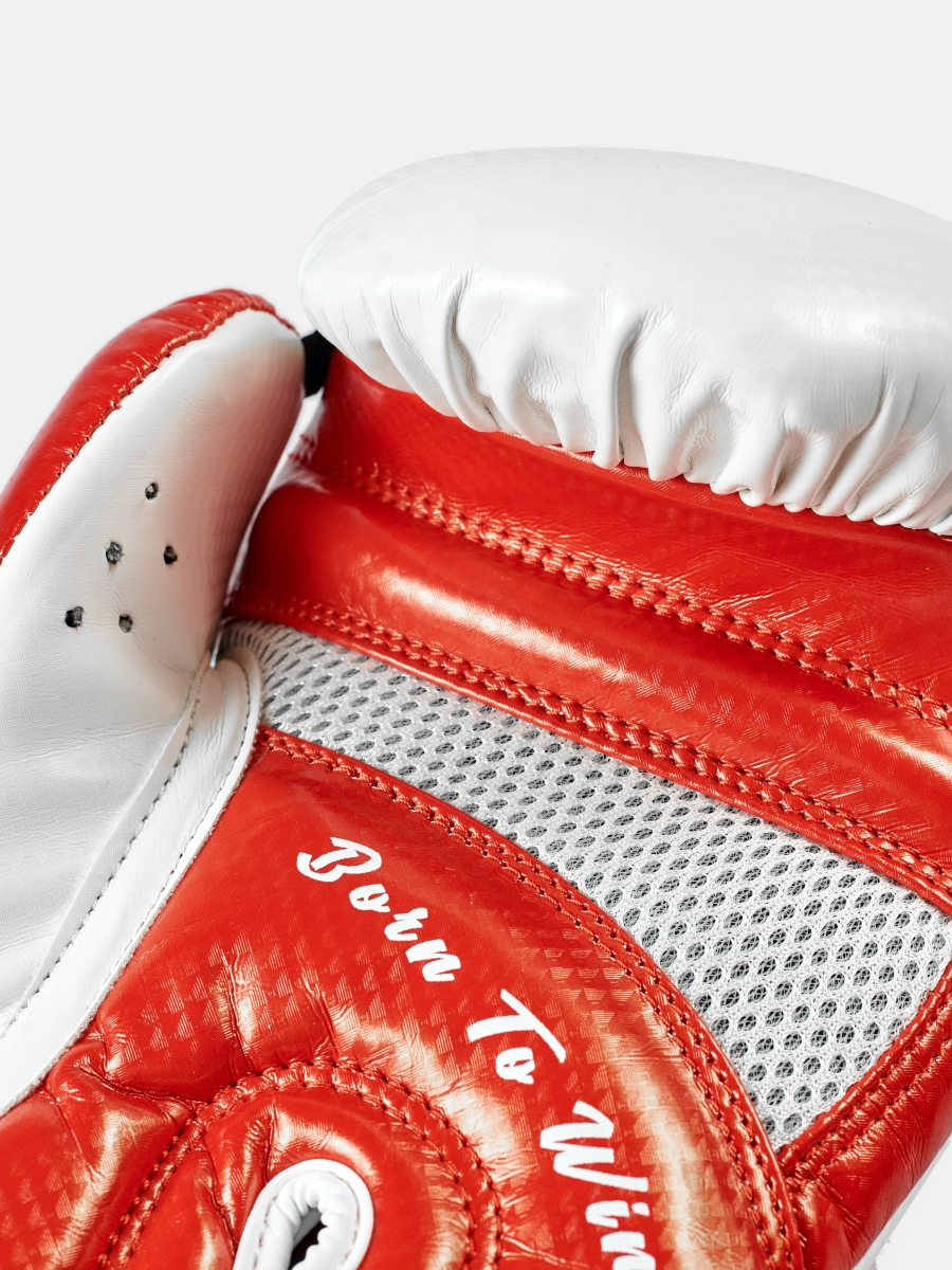 Core Boxing Gloves White Red, Photo № 5